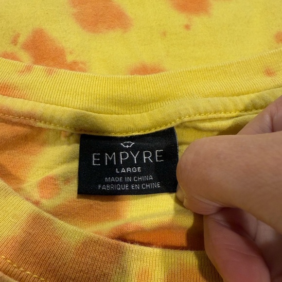 Empyre Yellow and Orange Tie-Dye Tee - Picture 4 of 4